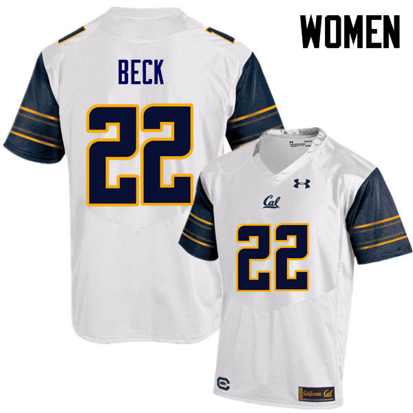 Women #22 Traveon Beck Cal Bears (California Golden Bears College) Football Jerseys Sale-White